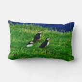 夏のアイスランドパフィン ランバークッション (裏面)