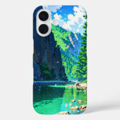 夏のアニメマウンテンエスケープ Case-Mate iPhoneケース (裏面)