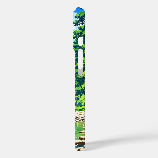 夏のアニメマウンテンエスケープ Case-Mate iPhoneケース (裏面 / 左)