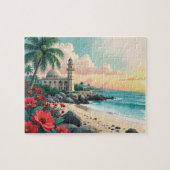 夏のアラビアパーム ジグソーパズル (横)