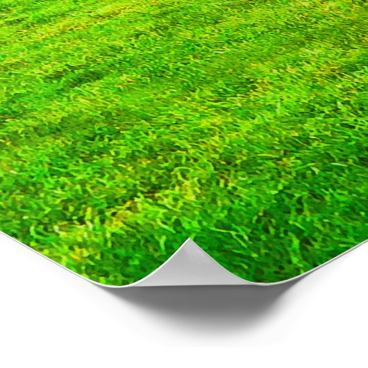 夏のアートの立石に古代の石の変化 ポスター (角)