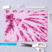 夏のアートネオンガーリー赤面ピンク絞り染めパターン 薄葉紙 (クラフト)