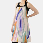 夏のアート：クリエイティブコラージュ模様 エプロン (インサイチュ)