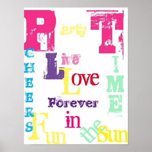 夏のアート ポスター (正面)