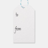 夏のイエロー・ラブラドール・レトリーバーギフトラベル ギフトタグ (裏面)