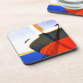 夏のイタリアでのヴィンテージ旅行 コースター (左側)