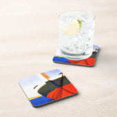 夏のイタリアでのヴィンテージ旅行 コースター (右側)