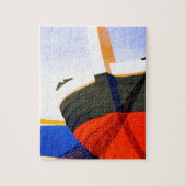 夏のイタリアでのヴィンテージ旅行 ジグソーパズル (縦)