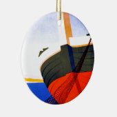 夏のイタリアでのヴィンテージ旅行 セラミックオーナメント (右)