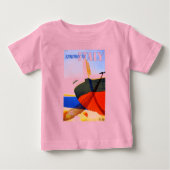 夏のイタリアでのヴィンテージ旅行 ベビーTシャツ (正面)