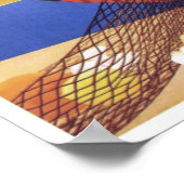 夏のイタリアでのヴィンテージ旅行 ポスター (角)