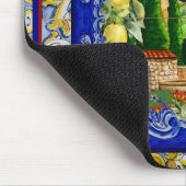 夏のイタリアンマジョリカブルー マウスパッド (コーナー)