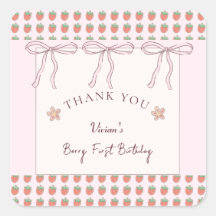 夏のイチゴのピンクリボンありがとう