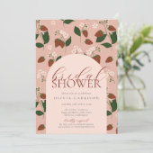 夏のイチゴのブライダルシャワーへの招待 招待状 (スタンド正面)