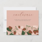 夏のイチゴのブライダルシャワーへの招待 招待状 (正面)