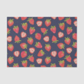 夏のイチゴの果実のパターン 薄葉紙 (正面)