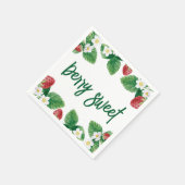 夏のイチゴの赤ちゃんシャワー スタンダードカクテルナプキン (角)