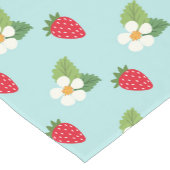 夏のイチゴ花 ショートテーブルランナー (コーナー)