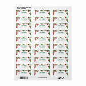 夏のイチゴ赤ちゃんシャワーベリー甘いアドレス ラベル (フルシート)