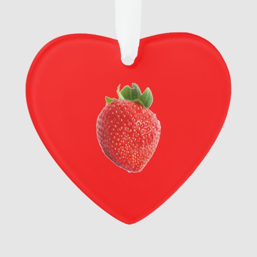 夏のイチゴ オーナメント (正面)