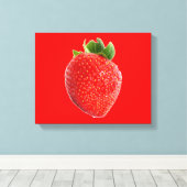 夏のイチゴ キャンバスプリント (インサイチュ (ウッドフロア))