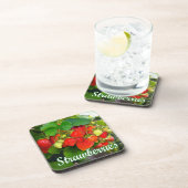 夏のイチゴ～コルクコースターセット# 2 コースター (右側)