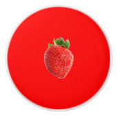 夏のイチゴ セラミックノブ (正面)