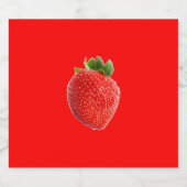 夏のイチゴ ビールラベル (シングルラベル)