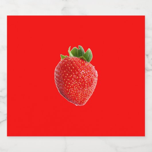 夏のイチゴ ビールラベル (シングルラベル)