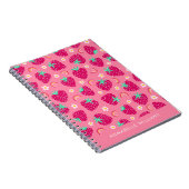 夏のイチゴ レインボーとデイジー ノートブック (右側)