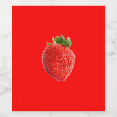 夏のイチゴ ワインラベル (シングルラベル)