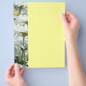 夏のイベントチラシのパーティーデイジー花フローラ チラシ (手)