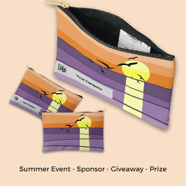 夏のイベント賞報酬ギフトモットカンパニーロゴ アクセサリーポーチ