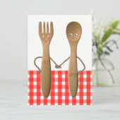 夏のウェディングシャワー招待状 招待状 (スタンド正面)