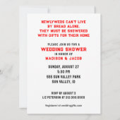 夏のウェディングシャワー 招待状 (裏面)