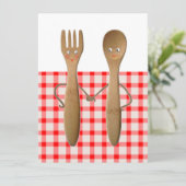 夏のウェディングシャワー 招待状 (スタンド正面)