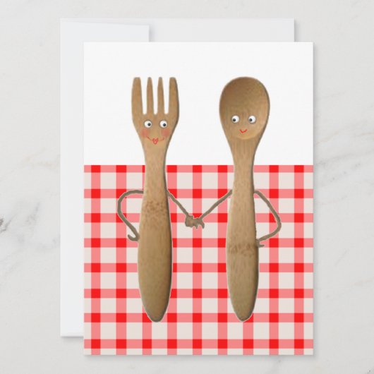 夏のウェディングシャワー 招待状 (正面)