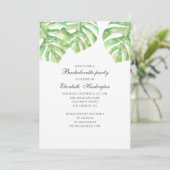 夏のエキゾチック葉な。熱帯バチェロレッテ 招待状 (スタンド正面)
