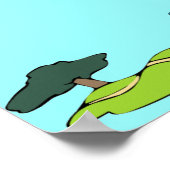 夏のエクササイズおもしろいポスター ポスター (角)