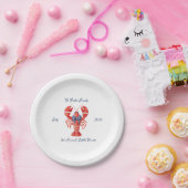 夏のエビとリボン、7月4日、コーストスタイルの結婚式 ペーパープレート (パーティー)