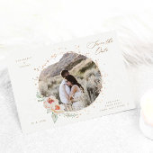 夏のエレガント庭のフローラは日付を保存 ポストカード