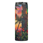 夏のオウムの夕日の最後の飲み物の呼び出し タンブラー (裏面)