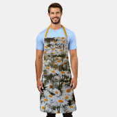 夏のオックスアイデイジー エプロン (着用した状態)