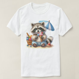 夏のオヤツ アライグマ Tシャツ