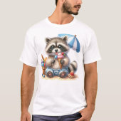 夏のオヤツ アライグマ Tシャツ (正面)