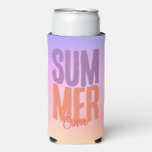夏のオリジナルデザイン スリム缶クーラー (Seltzer正面)