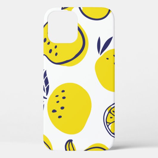 夏のオレンジ:スタイリッシュフルーツパターン。 Case-Mate iPhoneケース (裏面)