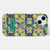夏のオレンジ ブルー シチリア マジョリカ シトラス Case-Mate iPhoneケース (裏面 (横))