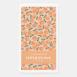 夏のオレンジ 果物 ピンク ブライダルシャワー カスタム