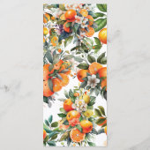 夏のオレン結婚ジのメパーソナライズされたニュー メニュー (裏面)